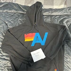 Aviator Nation Large Black Logo Hoodie